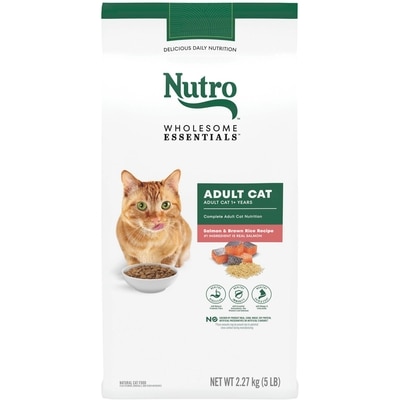 Nutro Wholesome Essentials Salmon & Brown Rice Adult Dry Cat Food 2.27 kg, $1.23/100g