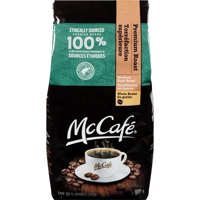 McCafé Café en grains de qualité supérieure, torréfaction mi-foncée 900 g, 4,00 $/100g