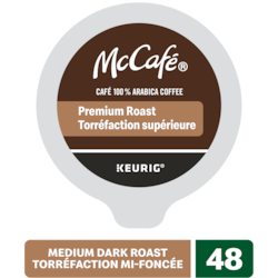 McCafe Premium Medium Dark Roast, K-Cup Coffee Pods, 48 Count - 48