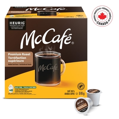 McCafé Capsules K-Cup de café de qualité supérieure, torréfaction mi-foncée,  48 unités 48 ea, 0,87 $/1ch