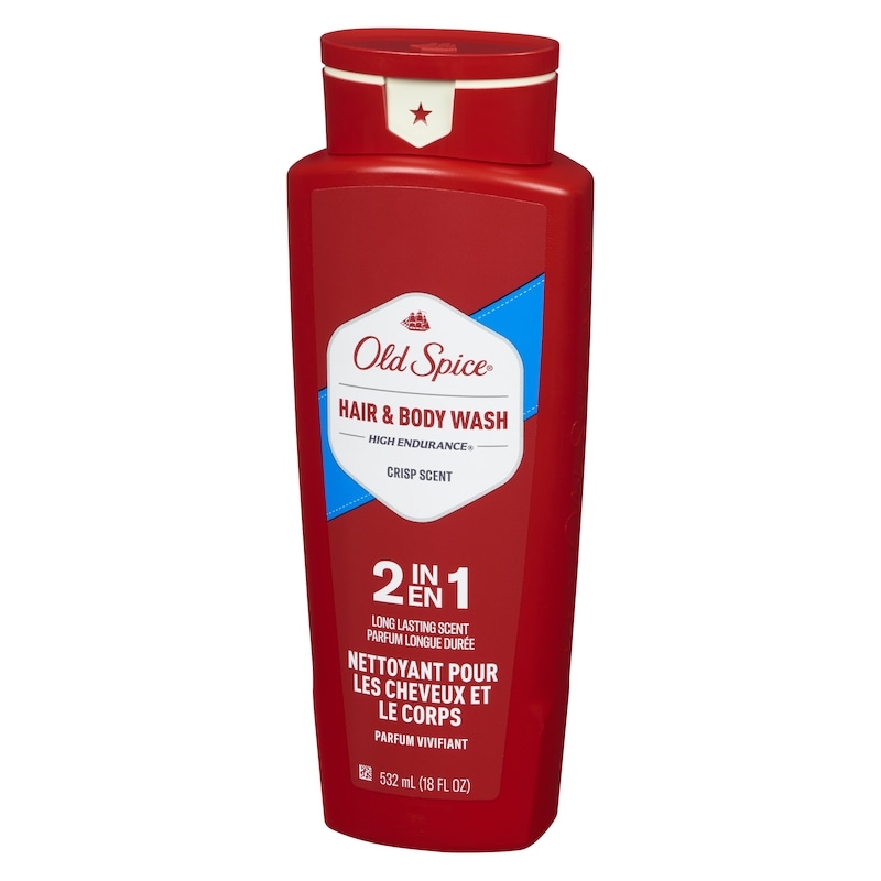 High Endurance Hair & Body Wash for Men, Crisp Scent