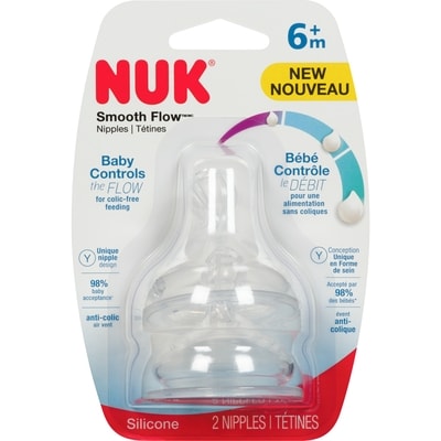 Nuk Smooth Flow Control 2 ea, $3.25/1ea