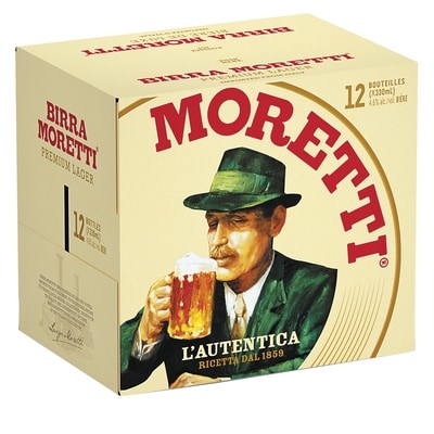 Birra Moretti Bière Moretti (Pièce d’identité requise au moment du ramassage) 330 ml, 0,61 $/100ml