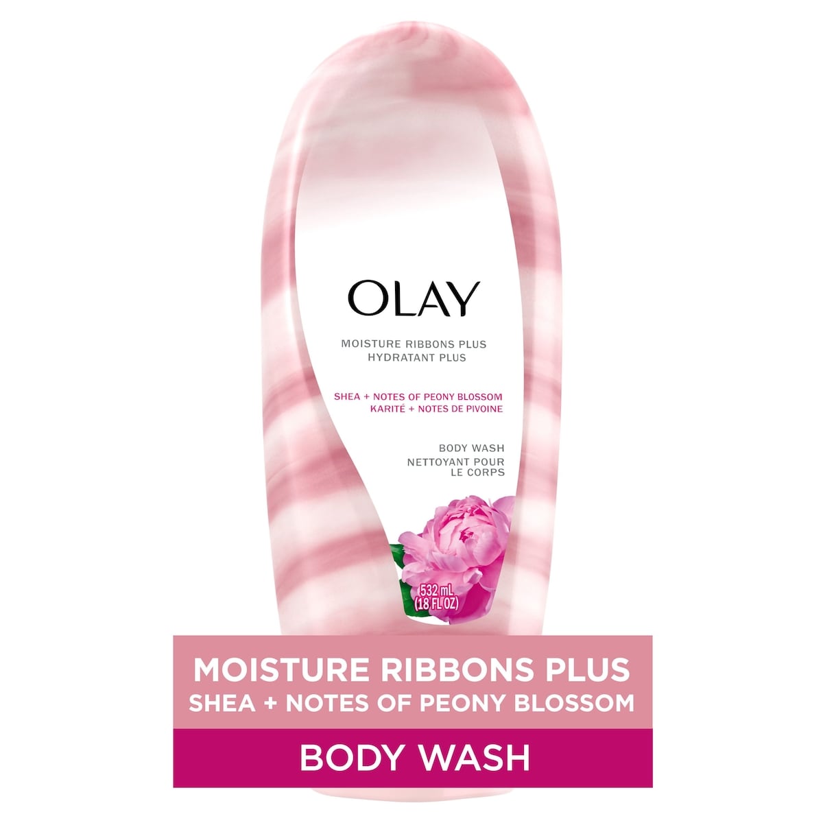 Olay Body Wash Peony Blossom    532 ml, $2.32/100ml