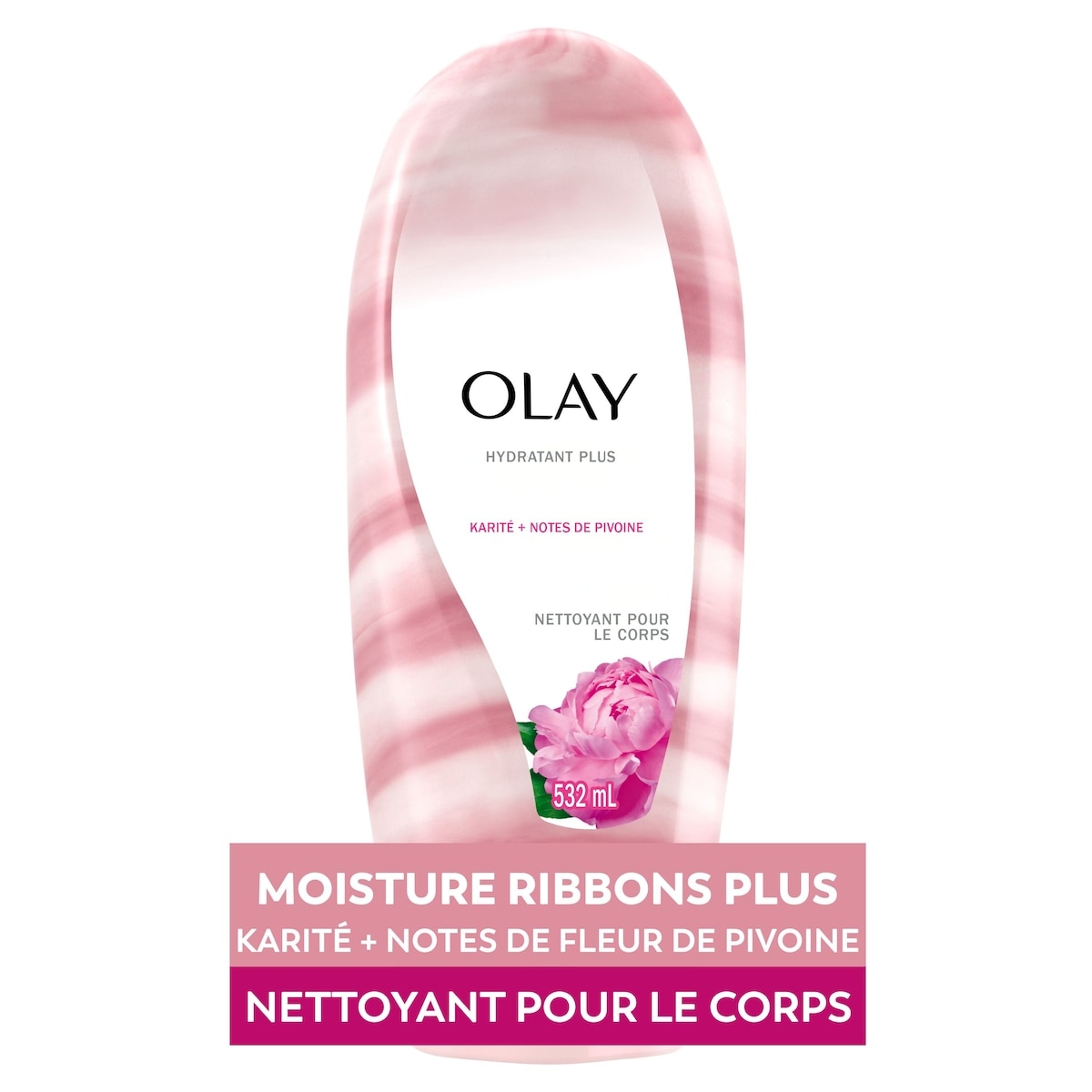Olay Olay Body Wash Peony Blossom 532 ml, 2,32 $/100ml