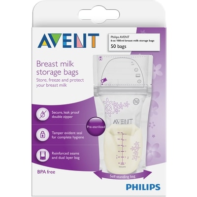 Philips Breast Milk Storage Bags 1 ea, $12.99/1ea