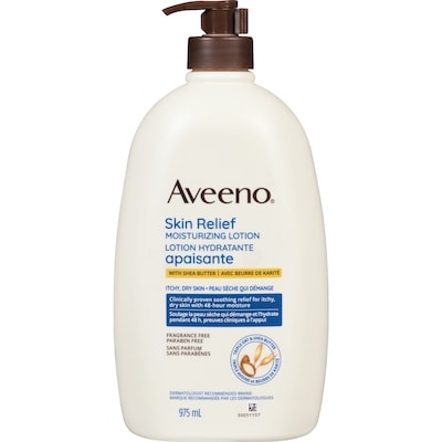 Aveeno Skin Relief Moisturizing Lotion Fragrance Free 975 ml, $2.01/100ml