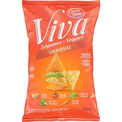 Yum Yum Viva Triangles Aux Leg - Orig 150 g, 2,99 $/100g