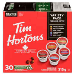 Tim Hortons Variety Pack K-Cup Coffee Pods 30 ea, $0.90/1ea