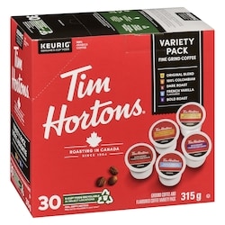 Tim Hortons Variety Pack K-Cup Coffee Pods - 30 ea | Zehrs