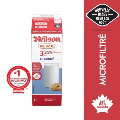 Neilson Lait microfiltré 3.25% 1 l, 0,42 $/100ml