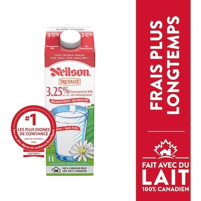Neilson Lait microfiltré 3.25% 1 l, 0,39 $/100ml