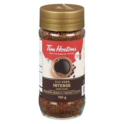 Tim Hortons Instant Dark Coffee 100 g, $8.49/100g