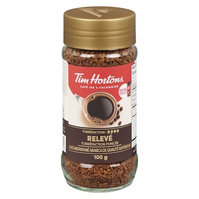 Tim Hortons Café à torréfaction corsée instantanée 100 g, 10,99 $/100g