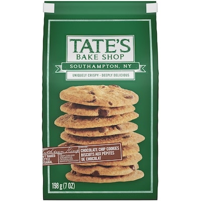 Tate's Bake Shop Chocolate Chip Flavour Cookies 198 g, $4.54/100g
