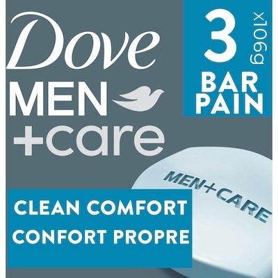 Dove Men+Care Pain nettoyant pour une peau propre et douce Confort Propre 318 g, 2,20 $/100g