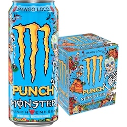 Monster Energy Punch Mango Loco 4x473.0 ml, 0,63 $/100ml