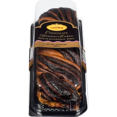 Crown Kosher Chocolate Danish-Babka 500 g, $2.40/100g