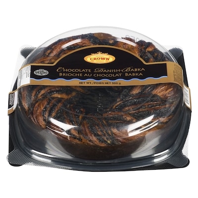 Crown Kosher Chocolate Danish-Babka 500 g, $2.40/100g