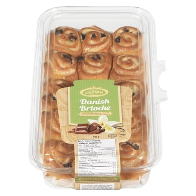 Crown Chocolate Vanilla Danish 400 g, $1.62/100g