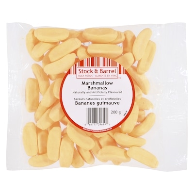 Reddi Bulk Banana Marshmallows 200 g, $1.50/100g