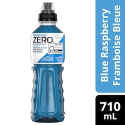 Powerade Zéro Sucre Boisson Sportive Framboise bleue Bouteille 710 ml, 0,42 $/100ml