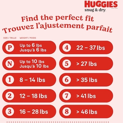 Huggies Couches pour bébés Snug & Dry, taille 3, 168 couches 168 ea, 0,23 $/1ch