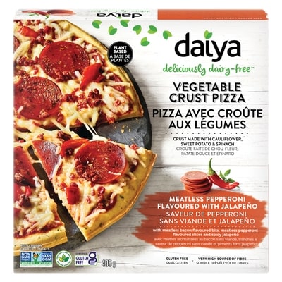 Daiya Meatless Pepperoni with Jalapeño Vegetable Crust Pizza 405 g, $2.71/100g