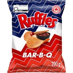Frito-Lay Croustilles assaisonnées Bar-B-Q 200 g, 2,65 $/100g