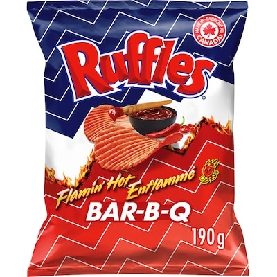 Frito-Lay Croustilles Saveur Enflammé Bar-B-Q 190 g, 2,63 $/100g