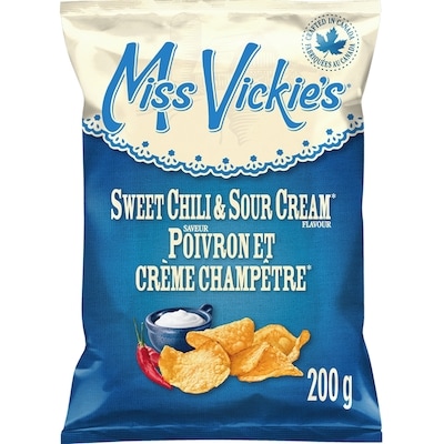 Miss Vickies Sweet Chili & Sour Cream flavour kettle cooked potato chips 200g 200 g, $2.75/100g