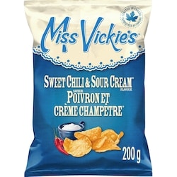 Miss Vickie’s Croustilles cuites à la marmite Saveur Poivron et crème champêtre 200g 200 g, 2,75 $/100g