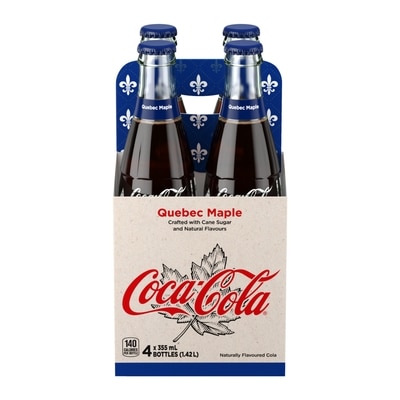Coca-Cola Cola Quebec Maple Glass Bottles 4x355.0 ml, $0.60/100ml