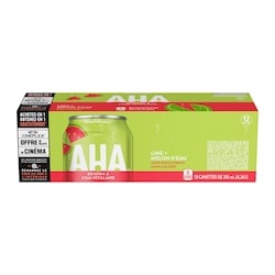 AHA Seltzer Pastèque au citron vert Fridge Pack Cannettes 12x355.0 ml, 0,20 $/100ml