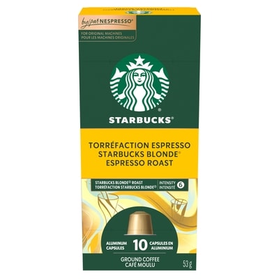Starbucks By Nespresso Blonde Espresso Roast Coffee Capsules 53 g, $14.15/100g