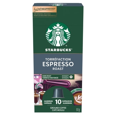 Starbucks Espresso Roast, NESPRESSO Coffee Pods, Original 57 g, $21.04/100g