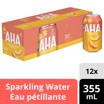 AHA Aha Peach Honey Fridge Pack Cans 12x355.0 ml, $0.20/100ml