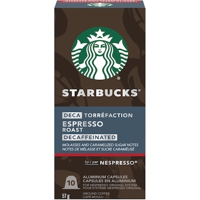 Starbucks By Nespresso Decaf Espresso Roast Coffee Capsules