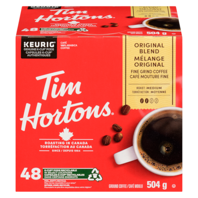 Tim Hortons Original Coffee 48 ea, $0.87/1ea