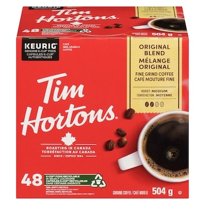 Tim Hortons Original Coffee 48 ea, $0.87/1ea