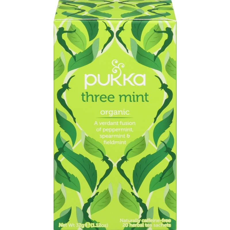 Pukka Three Mint, Organic Herbal Tea with Peppermint