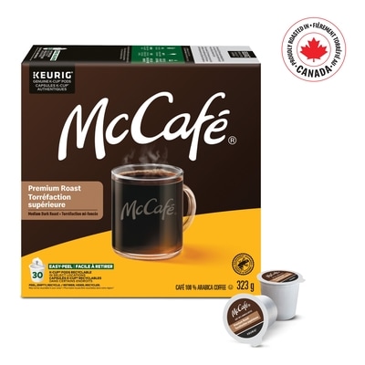 McCafe Premium Medium Dark Roast K-Cup Coffee Pods, 30 Count 30 ea, $1.03/1ea