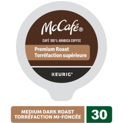 McCafe Premium Medium Dark Roast, K-Cup Coffee Pods, 30 Count 30