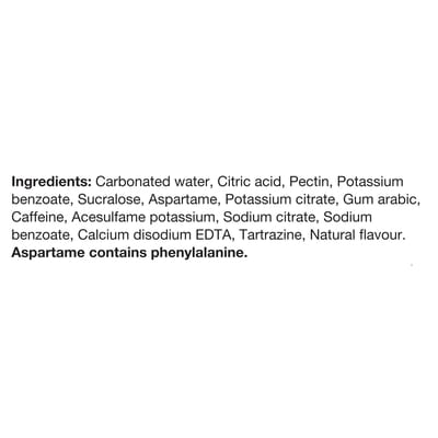 Zero Sugar Soft Drink