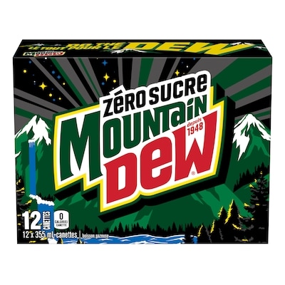 Mountain Dew Sans sucre 12x355.0 ml, 0,21 $/100ml