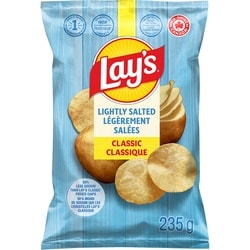 Lay's Lightly Salted Potato Chips 235 g, $2.12/100g