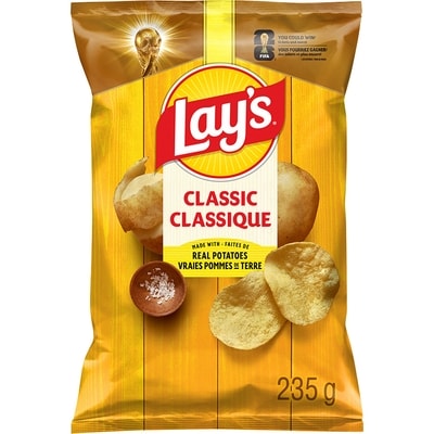 Lay’s Classique croustilles 235 g, 1,70 $/100g