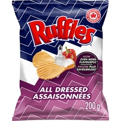 Ruffles All Dressed flavoured Potato Chips 200 g, $2.40/100g