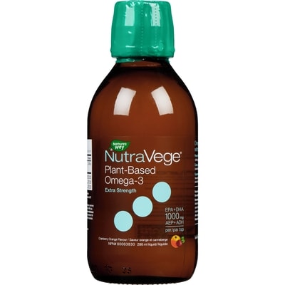 NutraVege Omega-3 Cranberry Orange Flavour Liquid 200 ml, $25.00/100ml
