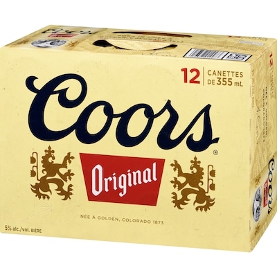Bière Coors Originale (Pièce d’identité requise au moment du ramassage)
